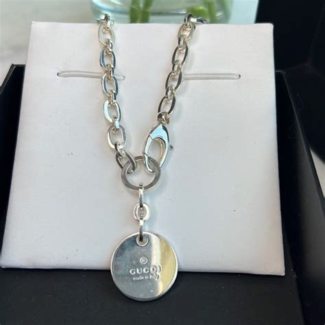 gucci necklace discount|gucci trademark necklace.